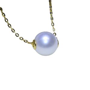 Pendentif à boucle universelle classique en argent S925 avec perle de 10-11 mm (grande) et perle de 4-5 mm (petite) Collier avec perle de 10-11 mm (grande) et perle de 4-5 mm (petite) - Product Image 5