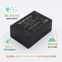 Alimentation électrique Mornsun LD60-23B12R2 12V 5A, convertisseur AC/DC 12V, isolation 85-305VAC 4200VAC, haute efficacité
