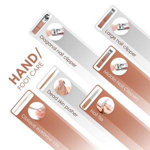 Nouvel Arrivage – Kit de Manucure Pédicure Personnalisable 7 Pièces en Acier Inoxydable – Instruments de Soin Esthétique pour Femmes et Hommes – Service OEM ODM – Boîte Incluse - Product Image 2
