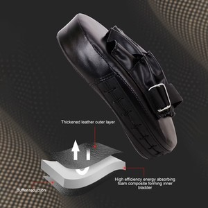 Mitaines de frappe professionnelles en cuir pour la boxe, le Muay Thai et le kickboxing, avec poignées de frappe et de crochet, disponibles pour les entraîneurs, OEM disponible - Product Image 5