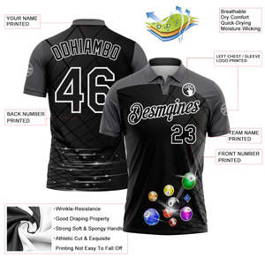 Custom Performance Polo Shirt Factory Direct Quick Dry <b>Athletic</b> Wear Embroidery Logo OEM Wholesale Manufacturer - Product Image 3
