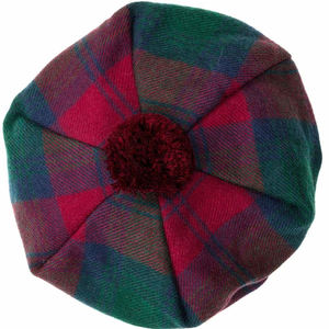 Chapeau Tam O Shanter Lindsay Tartan Moderne Tammy Unisexe en Laine d'Agneau Écossaise Qualité Supérieure 2026 - Product Image 3