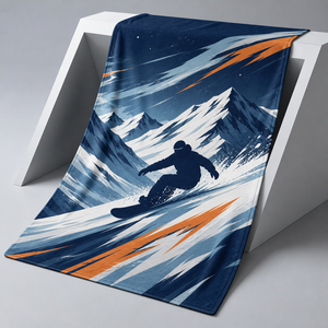 Custom Printed <b>Throw</b> Blanket Personalized Butterfly Horse Snowboard Avocado Dental Flamingo Sublimation Flannel Fleece Polyester - Product Image 4