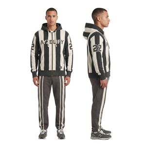 Ensemble deux pièces personnalisé avec logo, en molleton thermique respirant et à séchage rapide, pour homme, grande taille, pour le fitness, la gym, ou comme survêtement décontracté uni. - Product Image 1