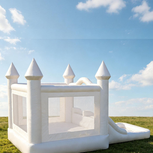 Kushang Large Commercial PVC Wedding White Blow Bounce <b>Houses</b> <b>Inflatable</b> Jumping Bouncy Castle Blower 1 Year Warranty Party - Product Image 4