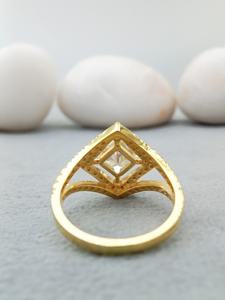 Anillo de boda unisex de moissanita VVS, plata 925, oro de 10K/14K, corte Asscher, banda minimalista para regalo de aniversario de bodas o compromiso. - Product Image 2