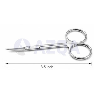 Ciseaux à ongles et à cuticules incurvés en acier inoxydable avec lames tranchantes pour manucure, pédicure et soin des ongles professionnels - Product Image 2