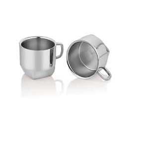 Tasse à café sophistiquée en acier inoxydable avec corps incurvé élégant qui améliore la fluidité visuelle, isolée et résistante à la chaleur - Product Image 3
