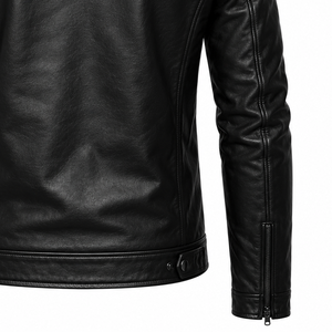 Casual Streetwear Fall Winter Premium Leather <b>Jacket</b> Fashion Outwear Slim Fit <b>Biker</b> Coat Warm Trend 2026 New Collection Men - Product Image 6