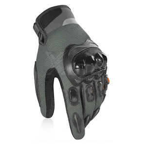 Gants de moto en cuir d'hiver réglables, respirants, durables, avec support de sécurité, ajustement confortable, doublure intérieure douce et flexible pour la main - Product Image 4
