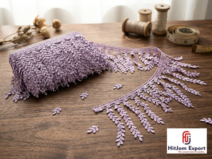 Fabricante de Tela de Encaje con Flecos Personalizados, Encaje de Pestañas, Tela de Encaje para Vestidos de Novia, Proveedor Mayorista - Product Image 5