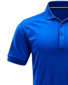 Polo homme personnalisé bleu roi à manches courtes en tissu respirant, décontracté, pour le golf, doux et confortable, fabrication OEM sur mesure - Product Image 3