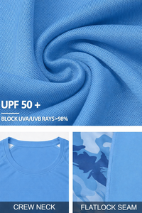 Camisa de pesca de camuflaje para hombre, manga larga, protección solar UV, para actividades al aire libre y natación - Product Image 4