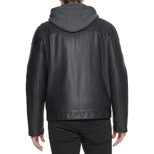 Men's Leather <b>Jacket</b> With Warm Fashionable Zipper OEM Style <b>winter</b> <b>jacket</b> for Online sale in Reasonable price - Product Image 5