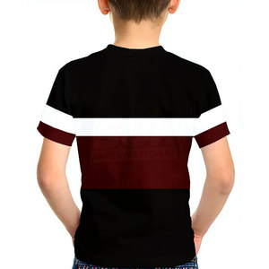 เสื้อยืดเด็กคอกลมผ้าฝ้าย 100% ดีไซน์ล่าสุด เป็นมิตรกับสิ่งแวดล้อม สวมใส่สบาย พิมพ์ลาย ทรงหลวม สีตามสั่ง พร้อมโลโก้ตามสั่ง - Product Image 2