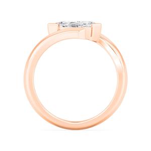 Anillo de Oro Amarillo de 10K con Diamante Cultivado en Laboratorio de 0.75 ct, Corte Cometa, Brillante, Anillo de Compromiso, Joyería Fina de Lujo para Mujer - Product Image 6