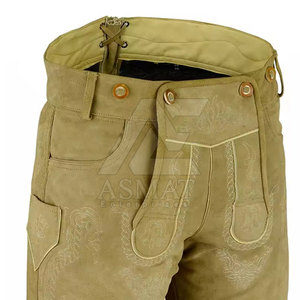 Pantalones Cortos de Cuero Bávaros Lederhosen para Hombre 2026 con Color Personalizado para Disfraces 2026 - Product Image 3