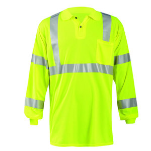 Camiseta de Algodón Reflectante de Alta Visibilidad para Hombre, Camiseta de Trabajo de Seguridad, Camisetas Ligeras para Construcción y Trabajo en Carreteras - Product Image 3