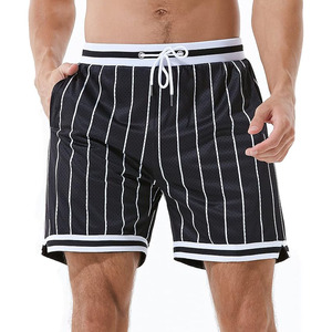 Men's Retro Basketball Shorts: 5-7 Inch Heavyweight Double <b>Layer</b> Mesh Deep Pockets 90s Vintage Athletic Gym Workout - Product Image 1