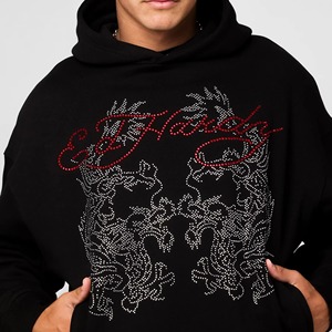 Sweat-shirts à capuche en polaire 100% polyester à séchage rapide pour hommes, best-sellers de l'hiver, avec strass - Personnalisables à bas prix - Product Image 3