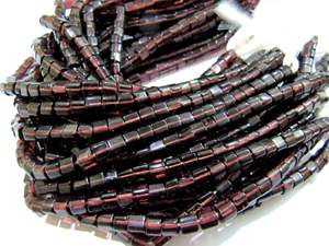 Rhodolite Garnet Color Cube <b>Beads</b> 5mm Size Smooth Box Shape <b>Beads</b> Length 10 inches long - Product Image 3