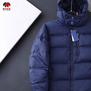Chaqueta Acolchada de Diseño Personalizado para Hombre, Cuello Alto, Cierre de Cremallera, Tela Transpirable con Logotipo Personalizado, Diseño ODM - Product Image 3