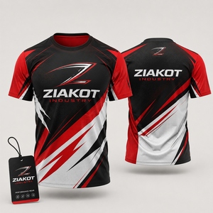 Camiseta ZIAKOT de Diseño Nuevo para Hombre, Personalizada con la Bandera de EE. UU. en Blanco, Rojo Real y Negro, con Bandera Americana en 3D, Moderna y de Alto Rendimiento - Product Image 3