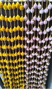 Indian Wedding Velvet Fabric Balls Colorful Silk Tassel <b>Strings</b> Indian Decoration <b>Garden</b> Ball Backdrops Housewarming Stage Decor - Product Image 6