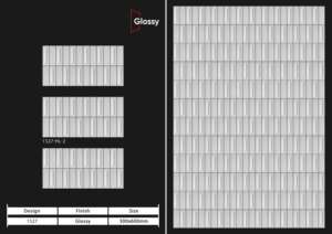Azulejos de Pared de Cerámica con Acabado Brillante y Elegante de 12x24 Pulgadas para Aplicaciones en Paredes Interiores de Baños y Cocinas con Estilo - Product Image 2