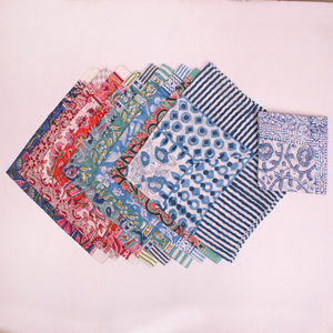 Summer Block Printed Bandana 100% Cotton Handmade Craftjaipur Breathable <b>Head</b> Neck Scarf Paisley Print Bohemian <b>Wrap</b> Unisex - Product Image 4