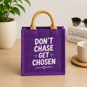 Bolsa de Yute Pequeña Personalizada AMANI, Ecológica, Resistente, Reutilizable, con Asas de Algodón, para Compras, Regalos y Promociones, al por Mayor - Product Image 3
