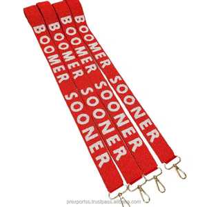 Handmade Cotton Beaded Tiger Print Bag <b>Strap</b> Customized Embroidery Shoulder Crossbody Belt Trendy <b>Adjustable</b> Fashion Bag Hanger - Product Image 3