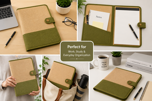 เคสฝาปิดปอกระเจา Amani ที่ใส่สมุดโน๊ตแบบติดแน่น H-14 "W-11" สำหรับการเดินทางไปโรงเรียนสำนักงาน - Product Image 5
