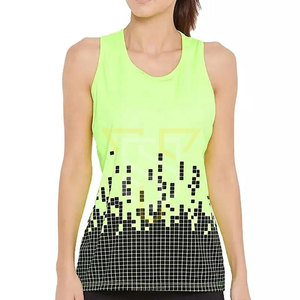Vêtements de sport sans manches, nouveau style, débardeurs pour femmes en stock, en coton et polyester. - Product Image 1