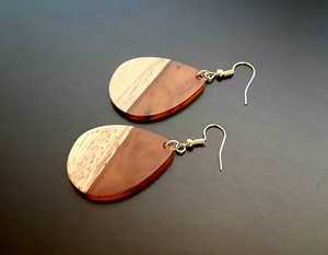 MN EXPORTS Pendientes Bohemios de Madera y Resina Hechos a Mano, Joyería Única Colgante, Accesorios de Moda Artesanales Naturales, Regalo para Mujer - Product Image 5