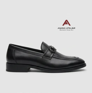 รองเท้าโลฟเฟอร์หนังสังเคราะห์สำหรับผู้ชาย Asken Atelier ดีไซน์หัวเข็มขัด ระบายอากาศได้ดี กันลื่น สวมใส่สบาย เหมาะสำหรับงานทางการ - Product Image 4