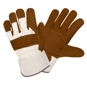 Guantes de Trabajo de Cuero Completos, Color Rojo Bronceado, Aislamiento Térmico, para Exteriores, Invierno, Unisex - Product Image 1