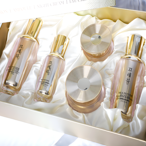 Ensemble de soins de la peau en soie de corée premium, 5 pièces, étiquette privée OEM ODM, crème blanchissante anti-âge anti-rides - Product Image 2