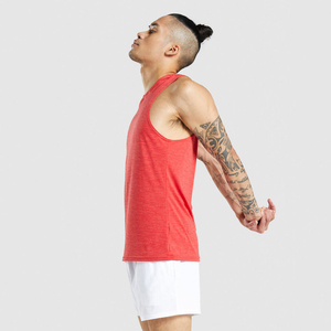 ผู้จัดจำหน่ายเสื้อกล้ามฟิตเนสผู้ชายแบบขายส่ง - เสื้อกล้ามออกกำลังกายแบบแห้งเร็ว ระบายอากาศได้ดี เป็นมิตรกับสิ่งแวดล้อม ผลิตจากโพลีเอสเตอร์/ผ้าฝ้าย - Product Image 3