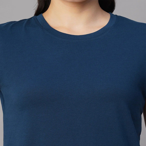 Camisetas de Verano para Mujer al por Mayor con Logotipo Frontal Personalizado, Manga Corta, Dobladillo Redondo, Secado Rápido y Absorción de Humedad, Ropa Casual de Última Tendencia - Product Image 5