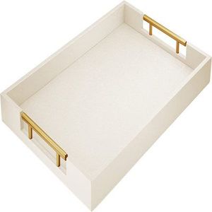 Bandeja de Servir de Madera Contemporánea con Construcción Resistente para Servir Café, Té, Desayuno y Comida, y para Exhibición Decorativa - Product Image 5