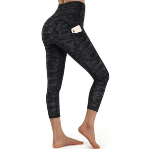 Polyester Spandex Plus Size Women's Leggings from Pakistan Customized Women Leggings <b>Thin</b> Gym Fitness Yoga <b>Tight</b> OEM - Product Image 3