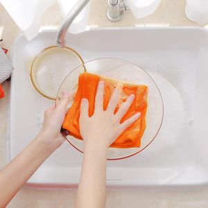 Ultra Soft 100% Cotton <b>Waffle</b> Weave Kitchen Dish <b>Towels</b> Quick Drying 12 X 12 Inches 6 Pack in Orange" - Product Image 6