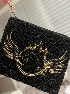 Porte-monnaie exclusif en perles, fait main, élégant, pochette perlée artisanale pour petits objets - Product Image 2