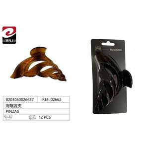 Fermacapelli a clip Yun Hong marrone, confezione da 12 pezzi per acconciature da donna - Product Image 1
