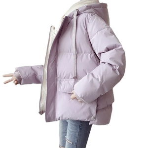 Abrigo de invierno para mujer de North Bound, nuevas Parkas de algodón con capucha gruesas y sueltas, chaqueta acolchada corta con estampado de burbujas - Product Image 1