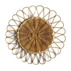Assiettes de présentation en rotin, vente en gros directe usine, fourniture en vrac, naturelles, OEM ODM disponibles - Product Image 1