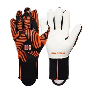 Hot Selling Custom Design Black and Green Neoprene Soccer Goalkeeper <b>Gloves</b> with 4mm German Latex Negative Cut - Product Image 2