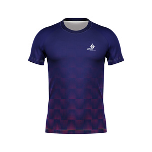 T-shirts pour hommes personnalisés à col rond, manches courtes, coupe ajustée, sportifs, design uni, respirants, écologiques, décontractés, pour le sport - Product Image 1