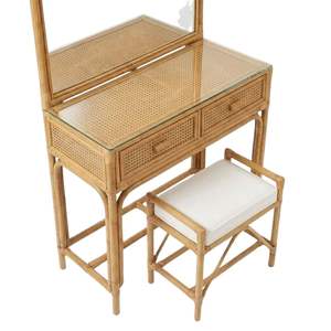 Ensemble de meubles de salle de bain en rotin, vente en gros, grande quantité, taille et couleur personnalisables, OEM ODM, directement de l'usine, prix bas - Product Image 2